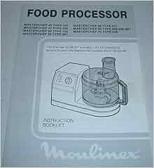moulinex masterchef 20 food processor manual
