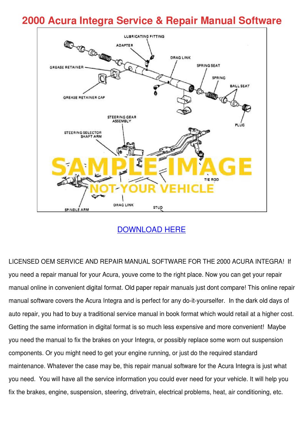 acura integra service manual pdf