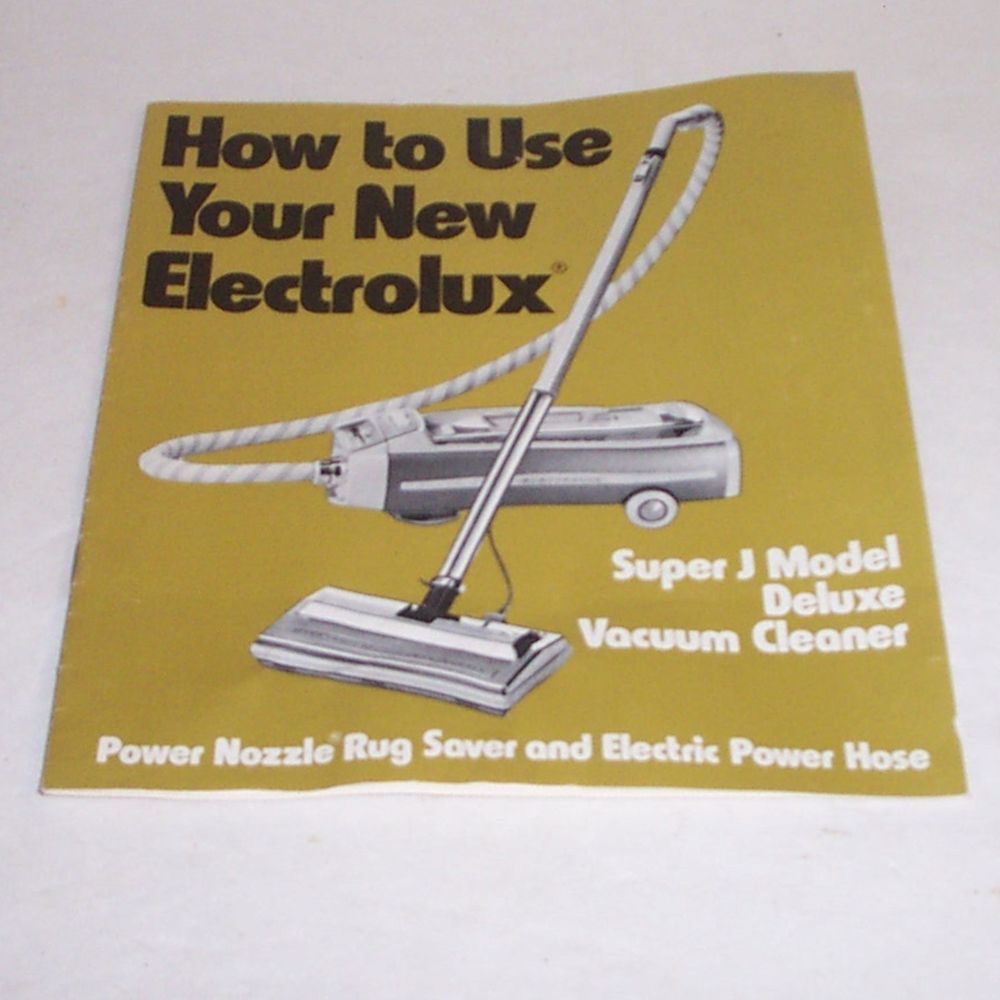electrolux vacuum cleaner repair manual