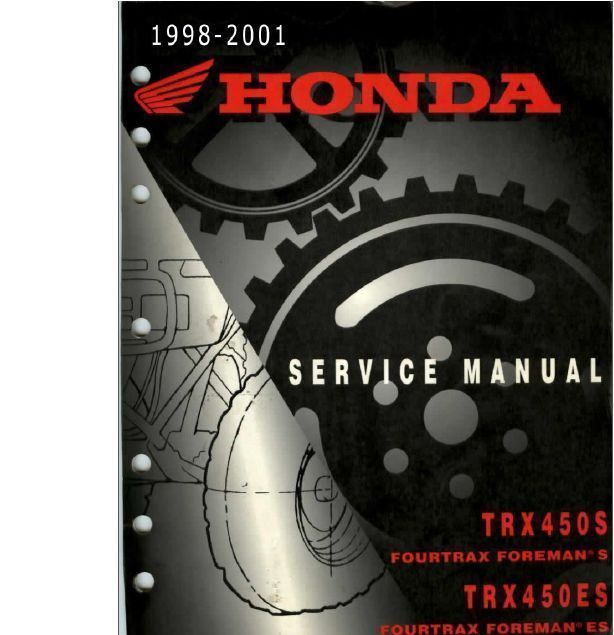 honda trx 450 es service manual