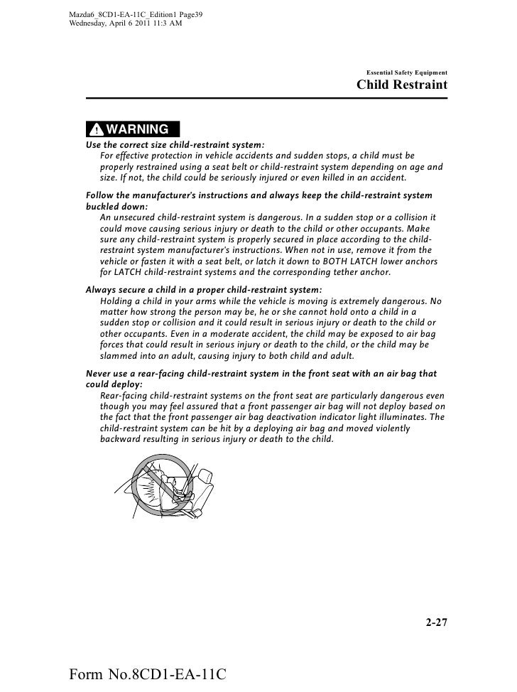 2012 mazda 6 owners manual