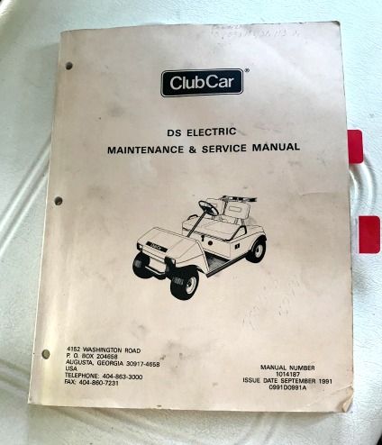 club car ds parts manual