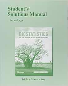 biostatistics for the biological and health sciences solutions manual pdf