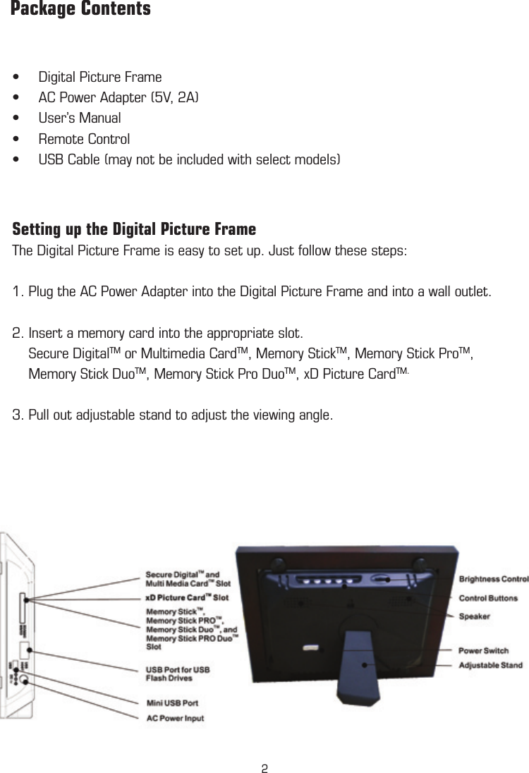 pandigital 7 inch digital photo frame manual
