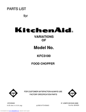 kitchenaid manual food chopper cleaning instructions