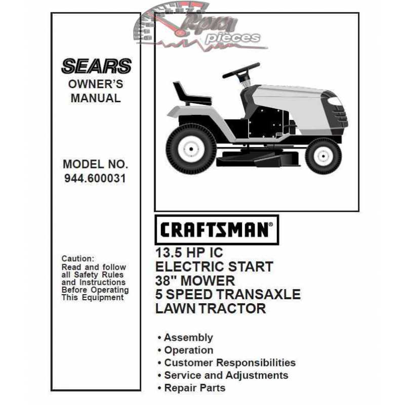 craftsman lawn tractor manual 944
