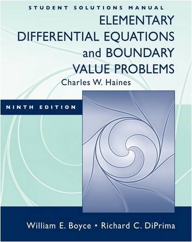 elementary differential equations boyce 10th edition solutions manual pdf
