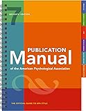 publication manual of the american psychological association amazon
